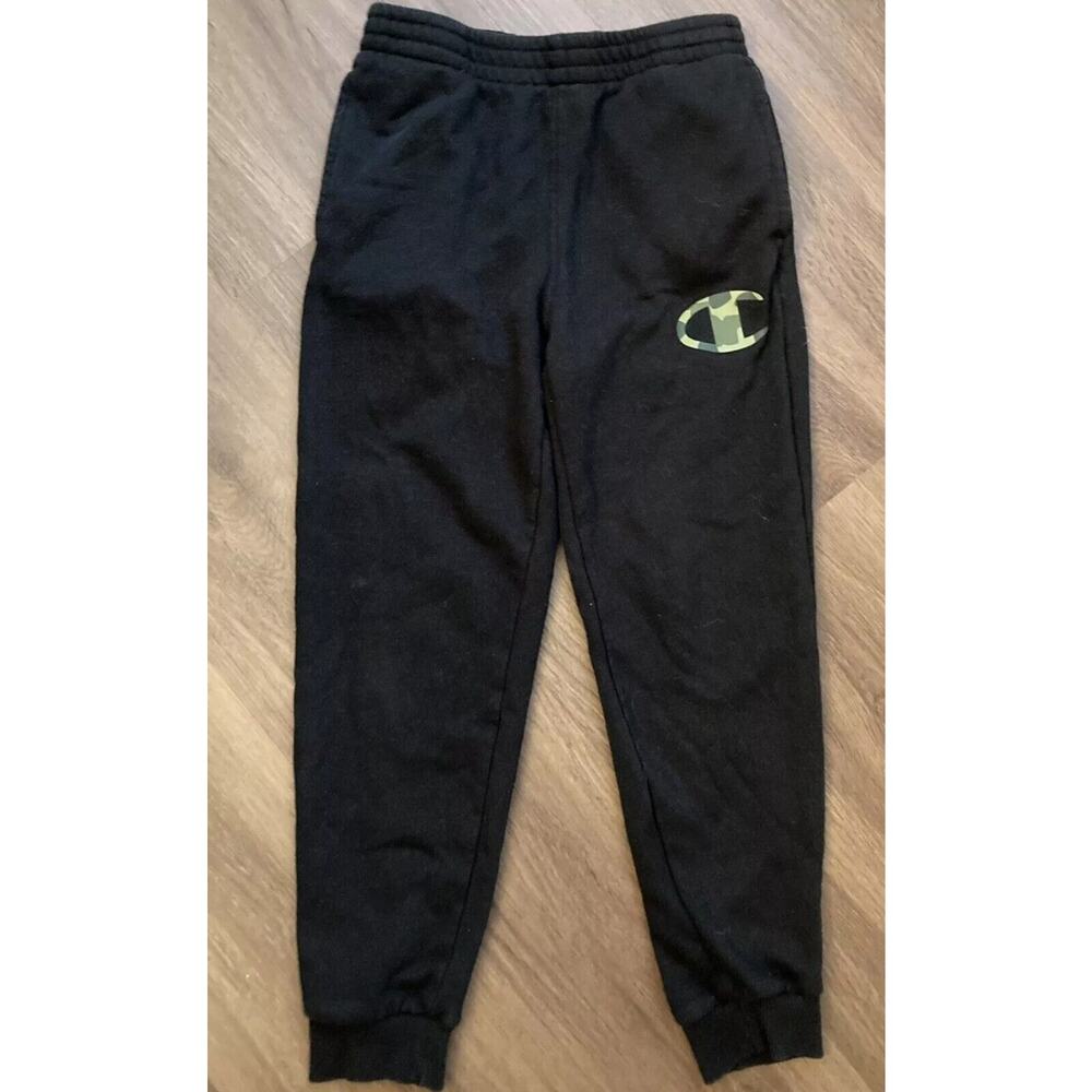 Champion AUTHENTIC ATHLETICWEAR Boys Black Fleece Sweatpants Camo Graphic 4t